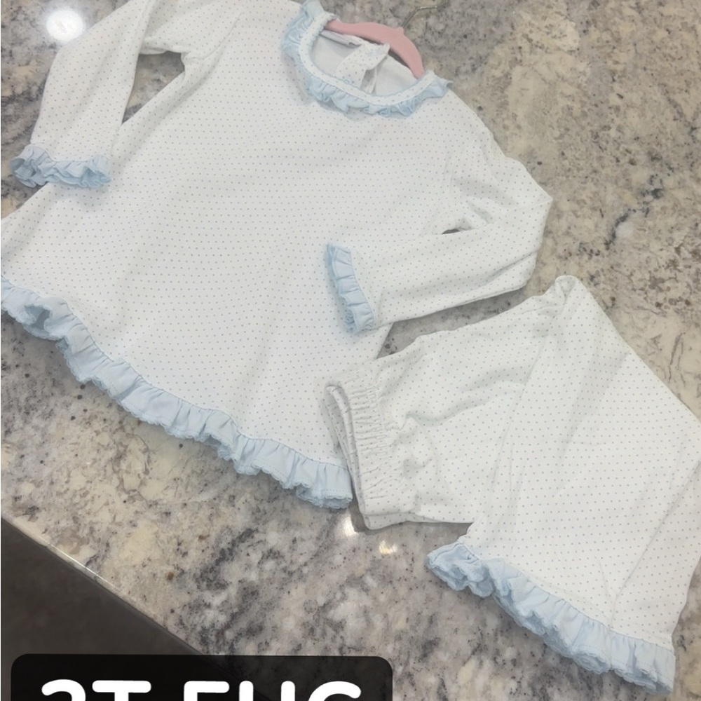 Blue and White Kids Pajamas